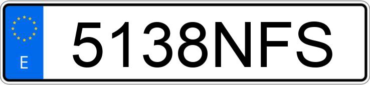 Numer rejestracyjny 5138NFS posiada MERCEDES GLC (254)