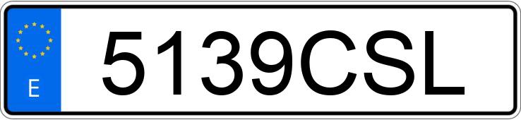 Numer rejestracyjny 5139CSL posiada MINI MINI
