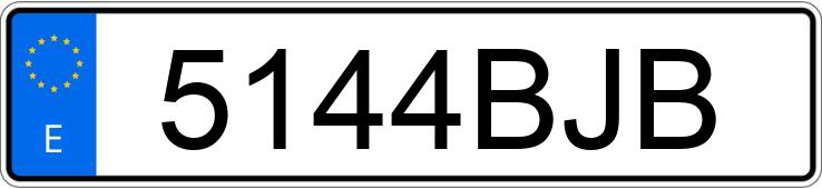 Numer rejestracyjny 5144BJB posiada AUDI A3