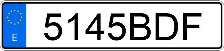 Numer rejestracyjny 5145BDF posiada PEUGEOT 406