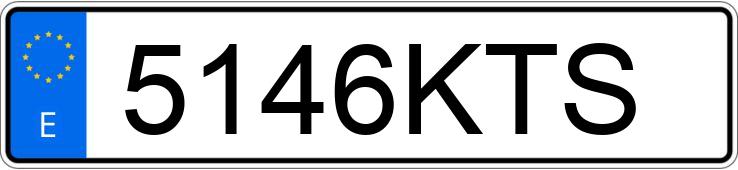 Numer rejestracyjny 5146KTS posiada VOLKSWAGEN GOLF