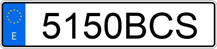 Numer rejestracyjny 5150BCS posiada DUCATI 900