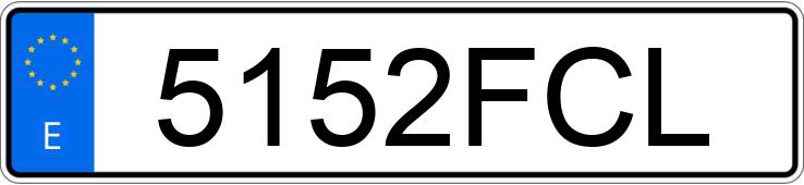 Numer rejestracyjny 5152FCL posiada TOYOTA AVENSIS