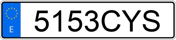 Numer rejestracyjny 5153CYS posiada BMW SERIE 3