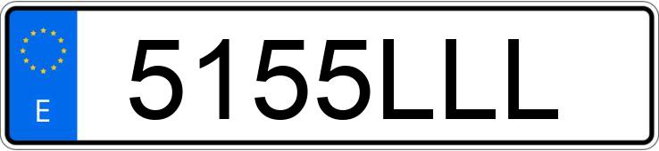 Le numéro d’enregistrement 5155LLL a FIAT TIPO Le numéro d’enregistrement 5155LLL a FIAT TIPO