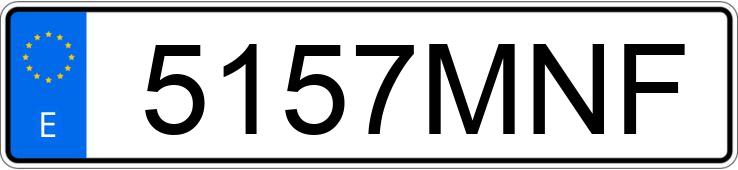 Numer rejestracyjny 5157MNF posiada MERCEDES ACTROS