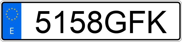 Numer rejestracyjny 5158GFK posiada PEUGEOT 207