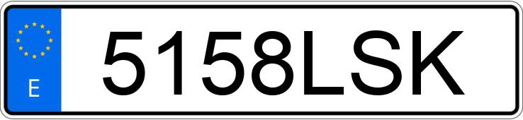 Numer rejestracyjny 5158LSK posiada DAF XF