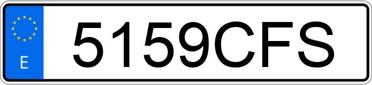 Numer rejestracyjny 5159CFS posiada PEUGEOT PARTNER