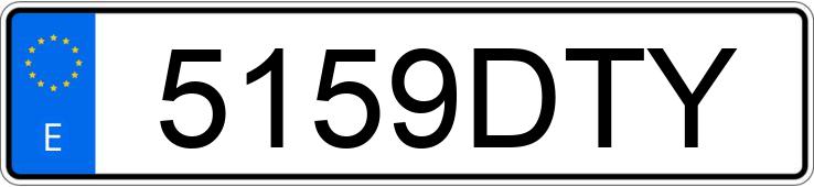 Numer rejestracyjny 5159DTY posiada SKODA OCTAVIA