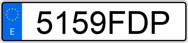 Numer rejestracyjny 5159FDP posiada NISSAN ALMERA