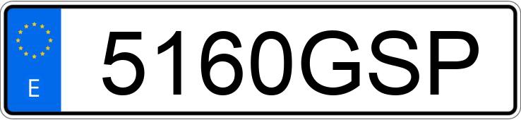 Numer rejestracyjny 5160GSP posiada SEAT IBIZA Numer rejestracyjny 5160GSP posiada SEAT IBIZA