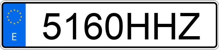 Numer rejestracyjny 5160HHZ posiada VOLKSWAGEN TOURAN