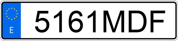 Numer rejestracyjny 5161MDF posiada FERRARI 296