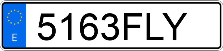 Numer rejestracyjny 5163FLY posiada BMW SERIE 3