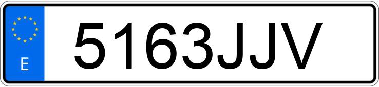 Numer rejestracyjny 5163JJV posiada NISSAN PULSAR