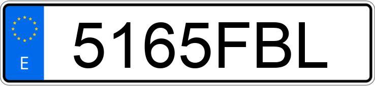 Numer rejestracyjny 5165FBL posiada SEAT LEON
