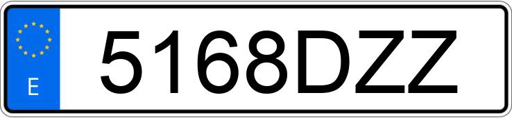 Numer rejestracyjny 5168DZZ posiada SKODA FABIA