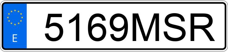 Numer rejestracyjny 5169MSR posiada AUDI Q3