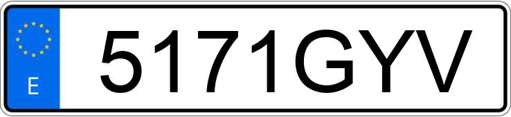 Numer rejestracyjny 5171GYV posiada PEUGEOT 207