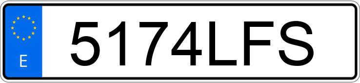 Numer rejestracyjny 5174LFS posiada KIA PICANTO