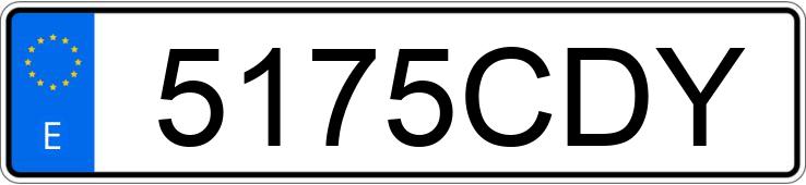 Numer rejestracyjny 5175CDY posiada CITROEN C5