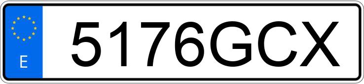 Numer rejestracyjny 5176GCX posiada RENAULT CLIO