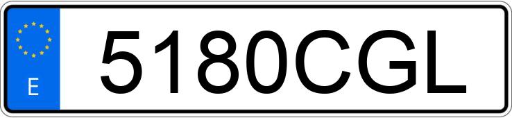 Numer rejestracyjny 5180CGL posiada VOLKSWAGEN POLO