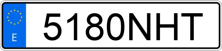 Numer rejestracyjny 5180NHT posiada MINI MINI