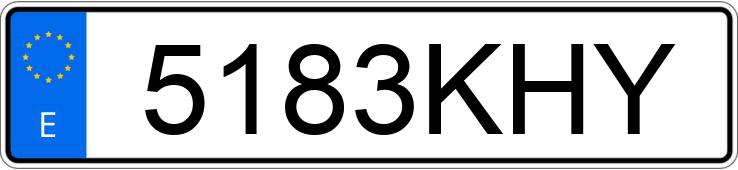 Numer rejestracyjny 5183KHY posiada SEAT IBIZA Numer rejestracyjny 5183KHY posiada SEAT IBIZA