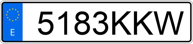 Numer rejestracyjny 5183KKW posiada VOLKSWAGEN MULTIVAN Numer rejestracyjny 5183KKW posiada VOLKSWAGEN MULTIVAN