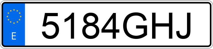 Numer rejestracyjny 5184GHJ posiada HONDA CB 600