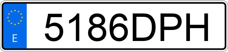Numer rejestracyjny 5186DPH posiada PEUGEOT 307