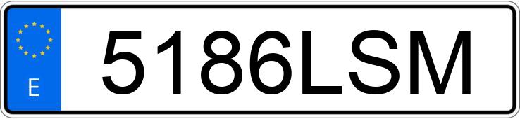 Numer rejestracyjny 5186LSM posiada RENAULT KANGOO