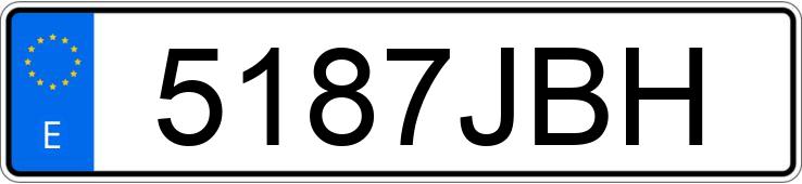 Numer rejestracyjny 5187JBH posiada AUDI S3