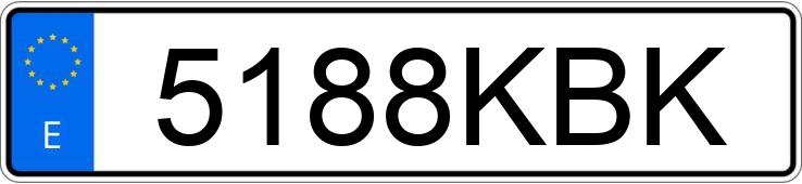 Numer rejestracyjny 5188KBK posiada DS DS4