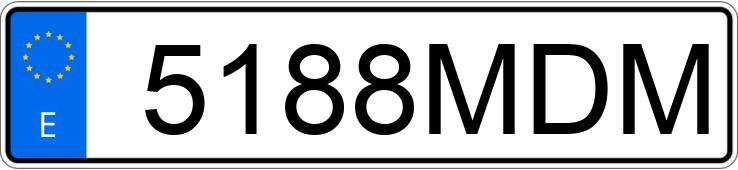 Numer rejestracyjny 5188MDM posiada TOYOTA COROLLA