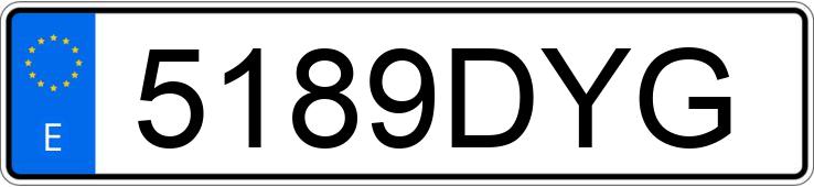 Numer rejestracyjny 5189DYG posiada SKODA FABIA