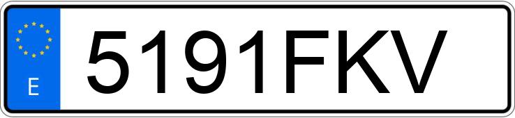 Numer rejestracyjny 5191FKV posiada TOYOTA COROLLA