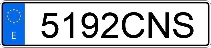 Numer rejestracyjny 5192CNS posiada PEUGEOT 106