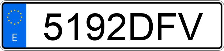 Numer rejestracyjny 5192DFV posiada VOLKSWAGEN TOUAREG