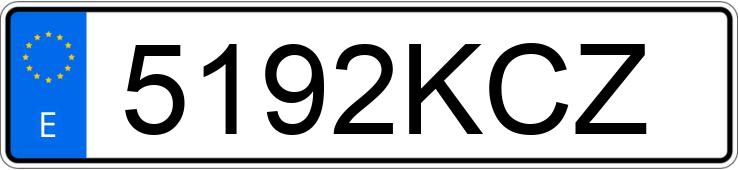 Numer rejestracyjny 5192KCZ posiada SEAT IBIZA Numer rejestracyjny 5192KCZ posiada SEAT IBIZA