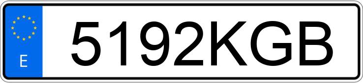 Numer rejestracyjny 5192KGB posiada BMW SERIE 3