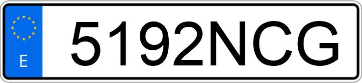 Numer rejestracyjny 5192NCG posiada SUZUKI SV 650