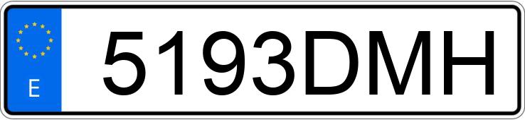 Numer rejestracyjny 5193DMH posiada TOYOTA COROLLA