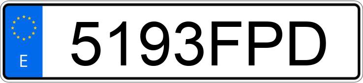 Numer rejestracyjny 5193FPD posiada PEUGEOT 307 Numer rejestracyjny 5193FPD posiada PEUGEOT 307