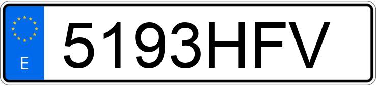 Numer rejestracyjny 5193HFV posiada SEAT ALHAMBRA