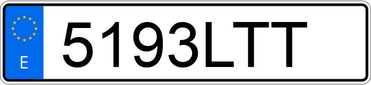 Numer rejestracyjny 5193LTT posiada BMW SERIE 3