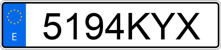 Numer rejestracyjny 5194KYX posiada AUDI A1 SPORTBACK