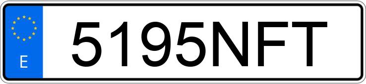 Numer rejestracyjny 5195NFT posiada VOLKSWAGEN GOLF